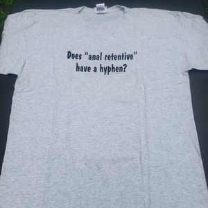 Vintage 90s Mens Comic T-shirt XL (Hyphen)